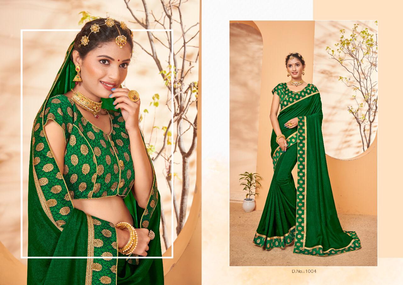 Saroj Natural Beauty Fancy Designer Festive Wear Vichitra Silk Saree Collection